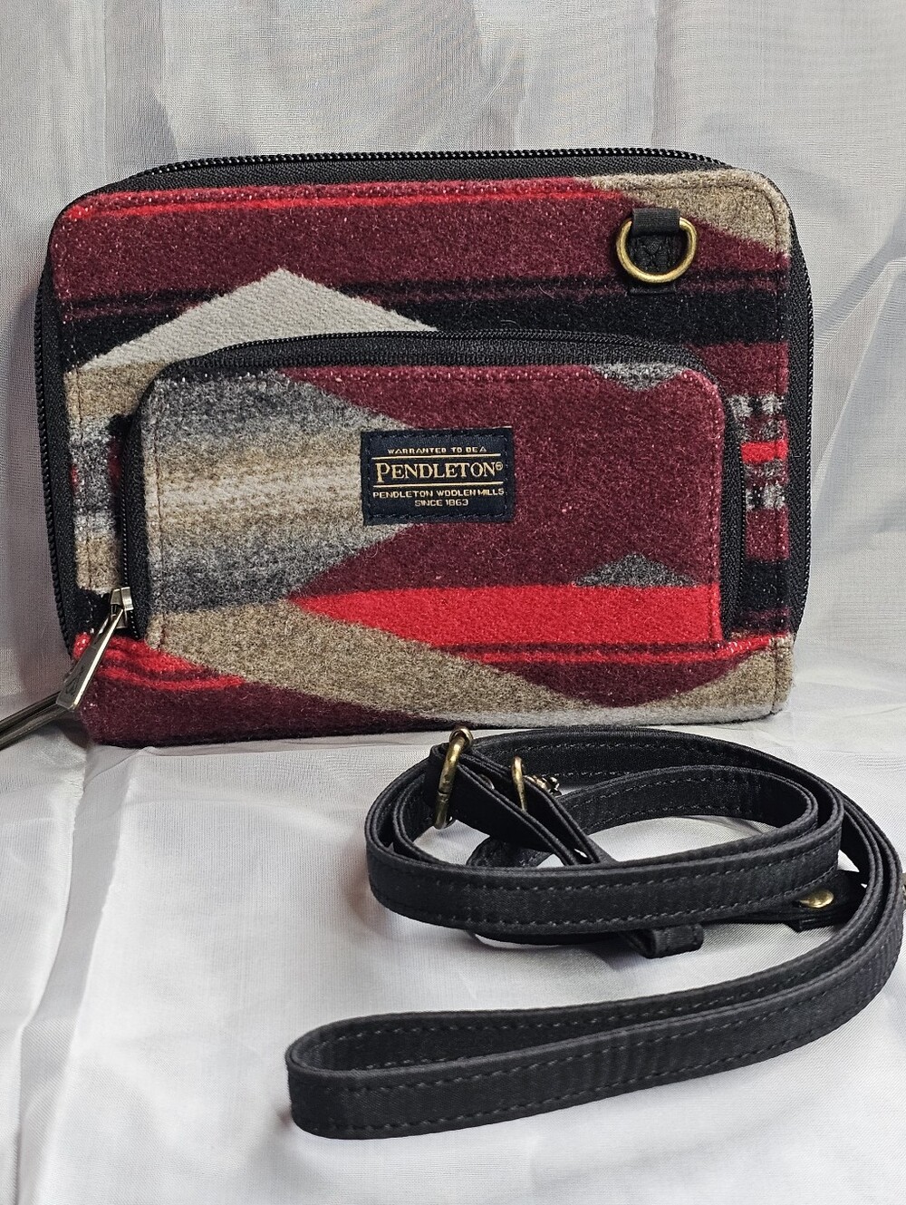 Pendleton Wool Crossbody Bag Southwestern Native Aztec Tribal Purse Wallet Small